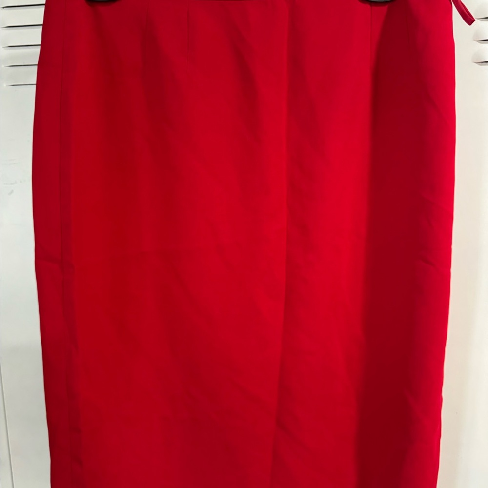 Jones Studio Vibrant Red Pencil Skirt